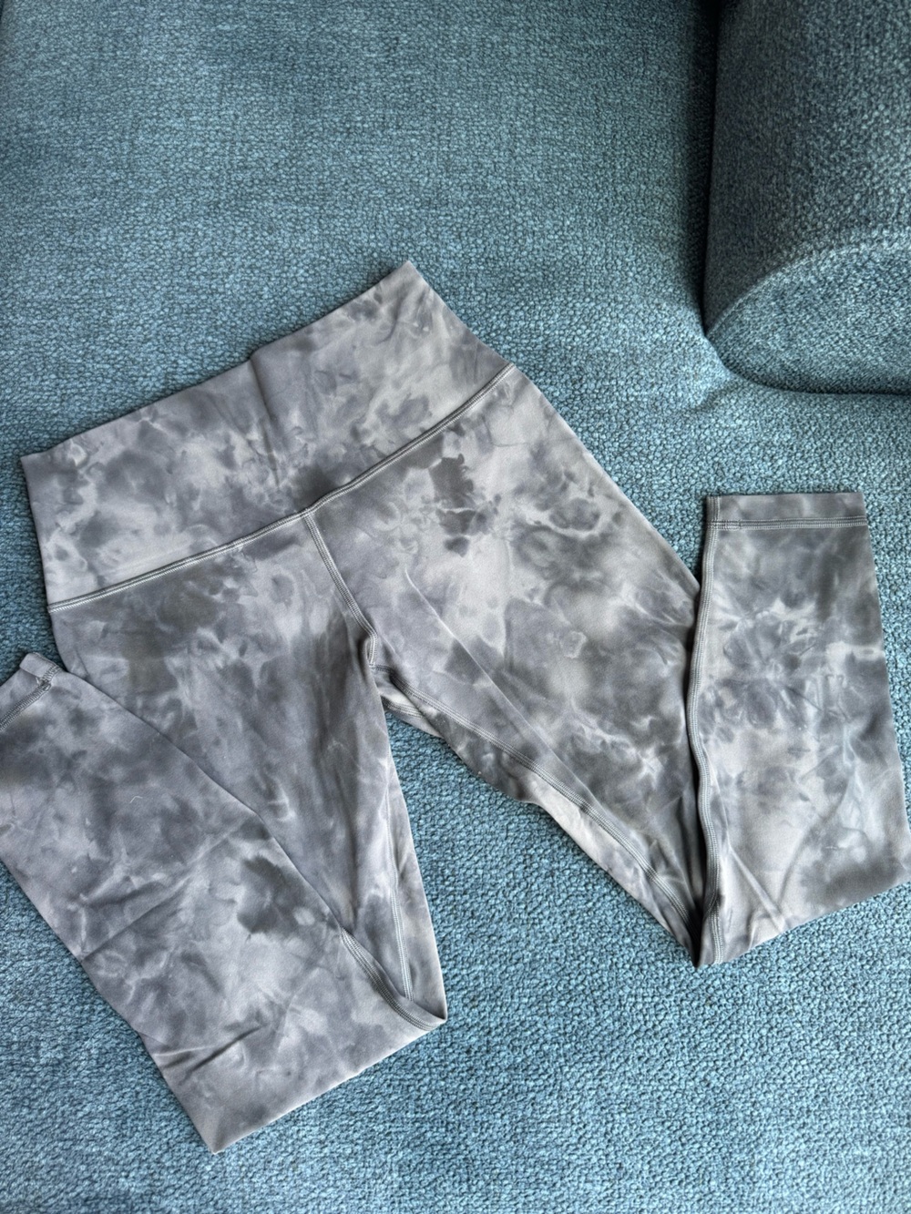 lululemon athletica Gray Tie-Dye Active Leggings